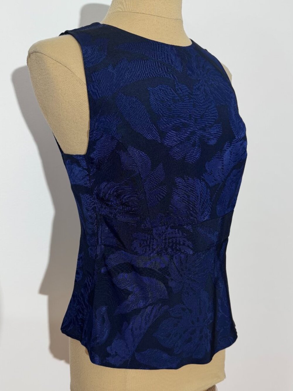 J Crew Peplum Floral Jacquard Sleeveless Top NWT